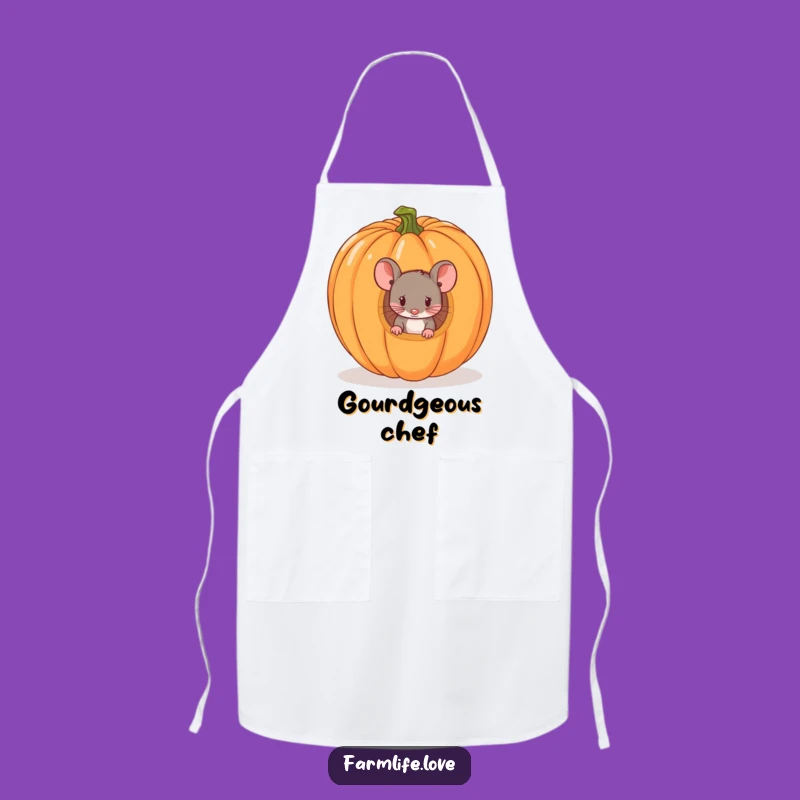 Funny Mouse Chef's Apron: Halloween Kitchen Humor Gift