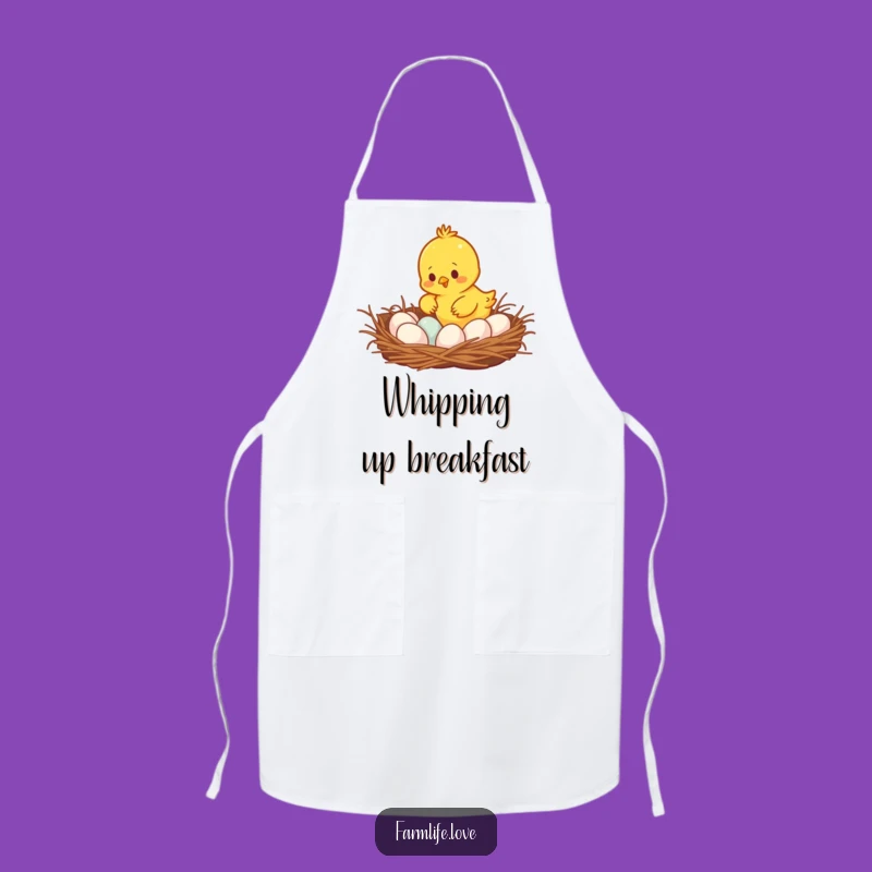 Funny Busy Chick Apron - Kitchen Humor for Egg Collectors, Hilarious Gift!