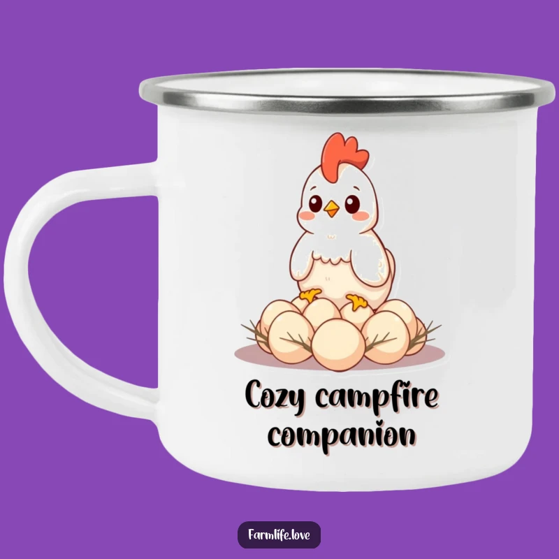 Funny Hen Mothering Mug: Protective Camp Drinkware