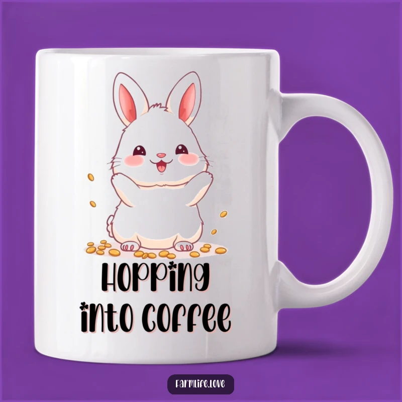 Funny Bunny Seeds Mug: Garden Joy, Perfect Funny Gift for Plant Lovers