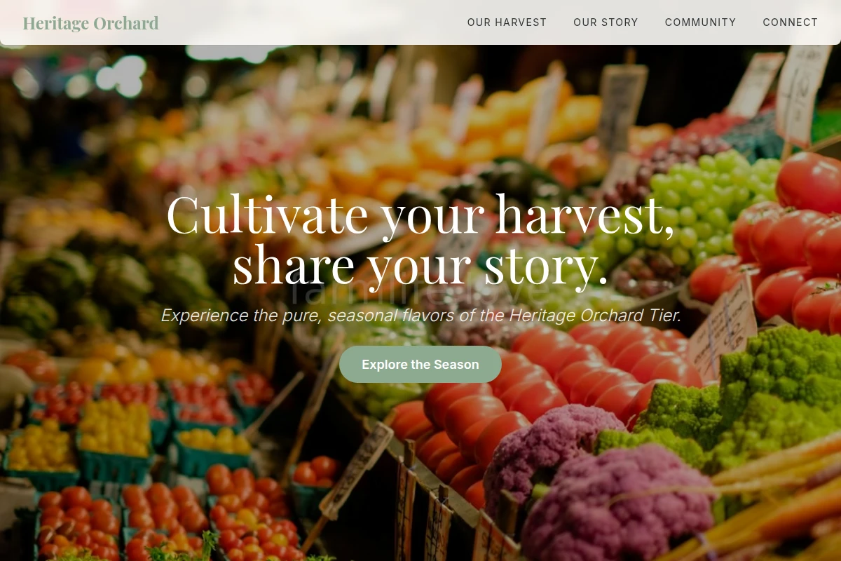 Seasonal Organic Food