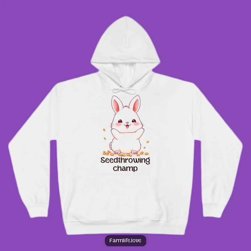 Funny Bunny Seeds Hoodie: Cozy Garden Vibes, The Ultimate Funny Gift