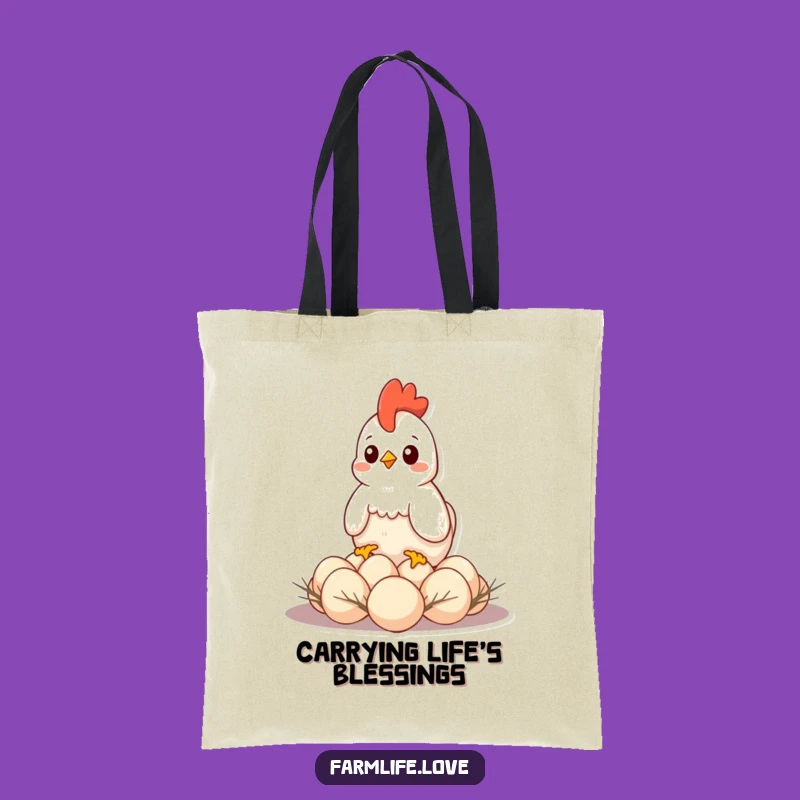Funny Hen Mother Tote Bag: Protective & Humorous Gift